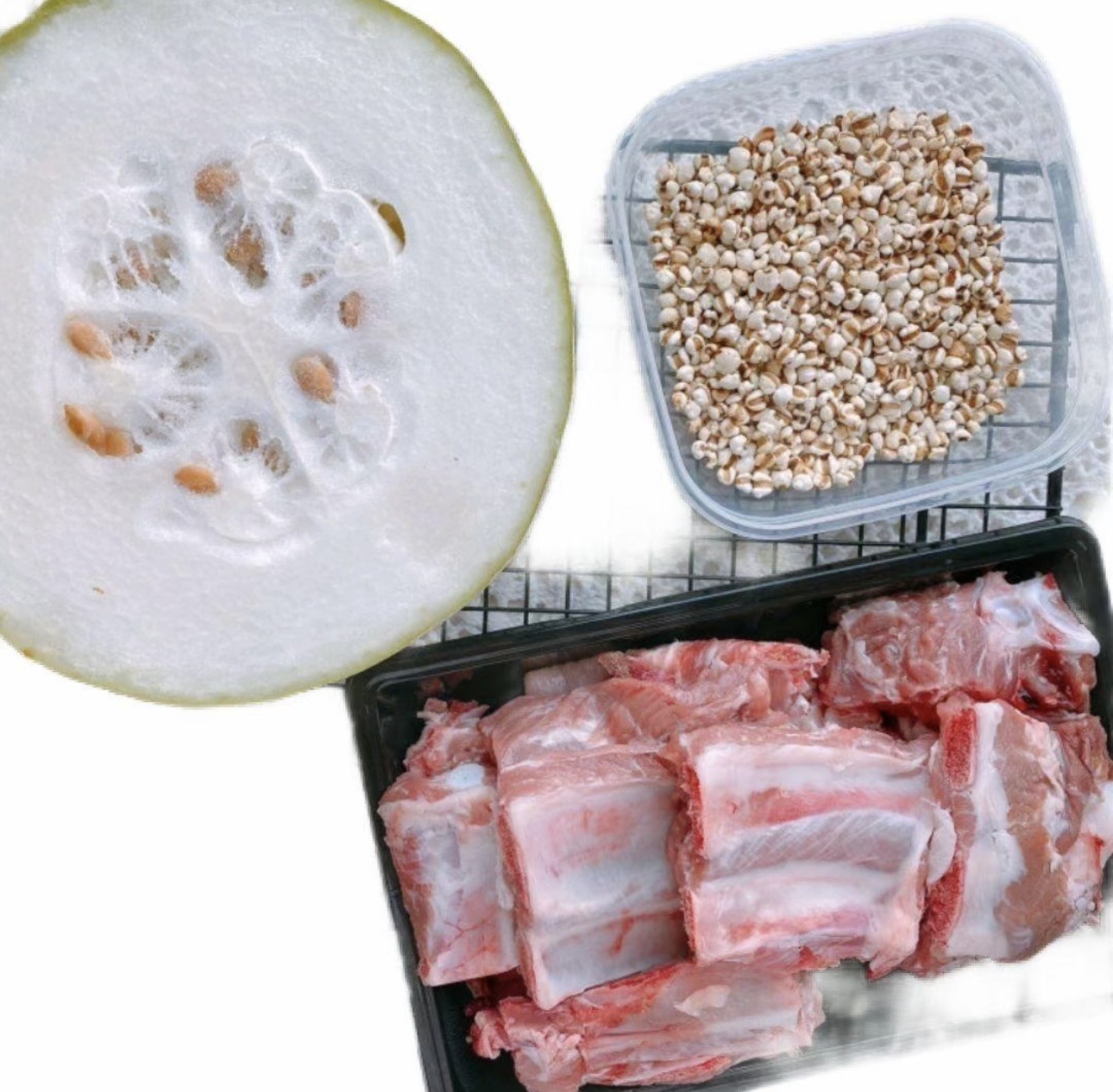 （祛湿）冬瓜薏米赤小豆排骨汤